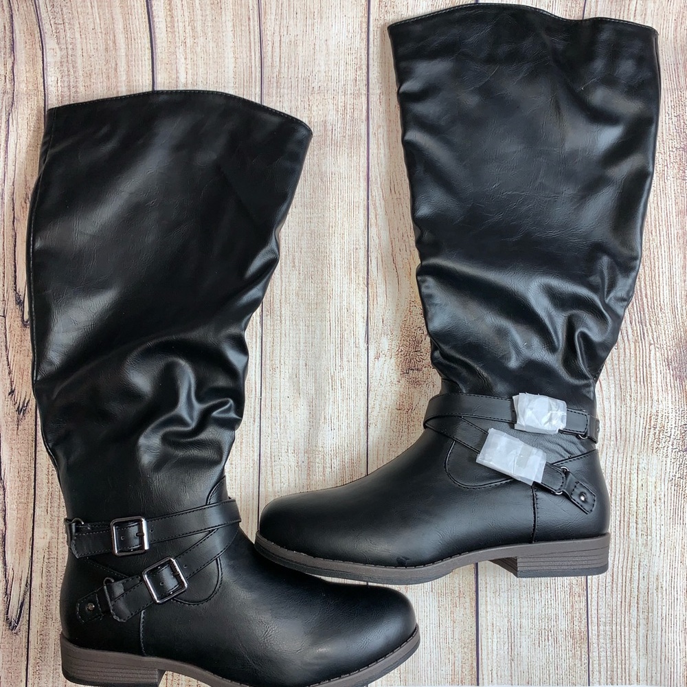 Brand new wide calf tall riding boots
